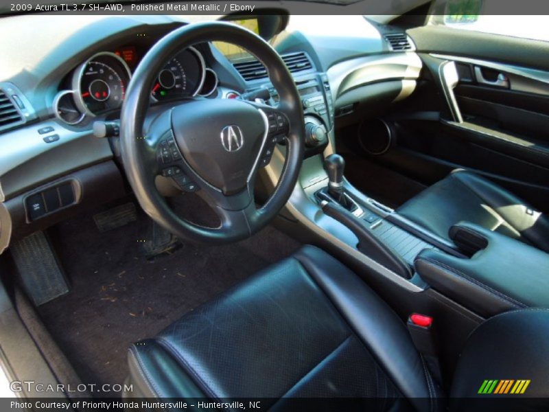 Polished Metal Metallic / Ebony 2009 Acura TL 3.7 SH-AWD