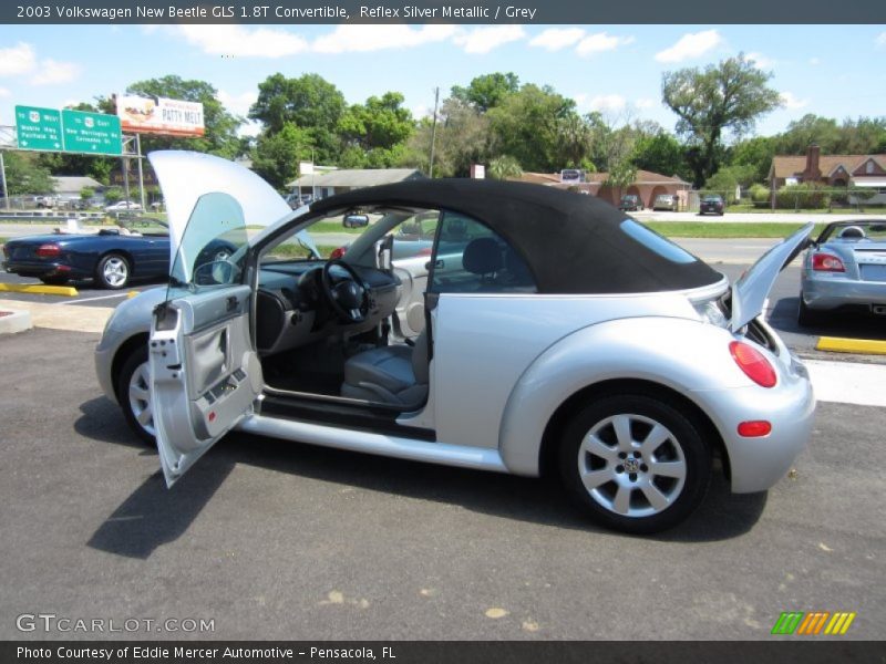 Reflex Silver Metallic / Grey 2003 Volkswagen New Beetle GLS 1.8T Convertible