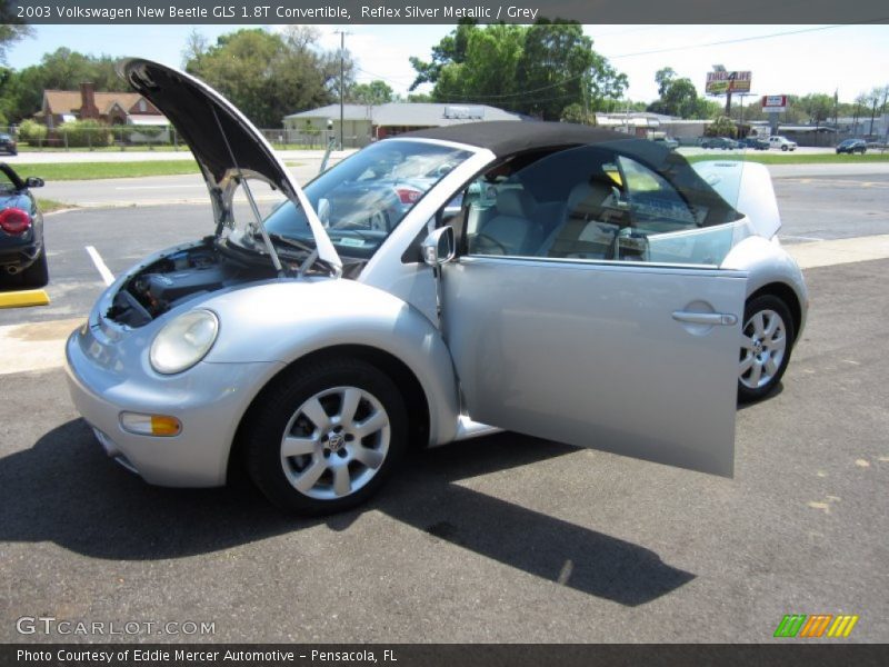 Reflex Silver Metallic / Grey 2003 Volkswagen New Beetle GLS 1.8T Convertible