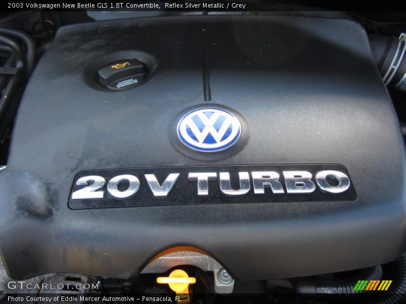 Reflex Silver Metallic / Grey 2003 Volkswagen New Beetle GLS 1.8T Convertible