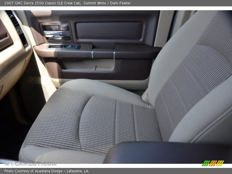 Summit White / Dark Pewter 2007 GMC Sierra 1500 Classic SLE Crew Cab
