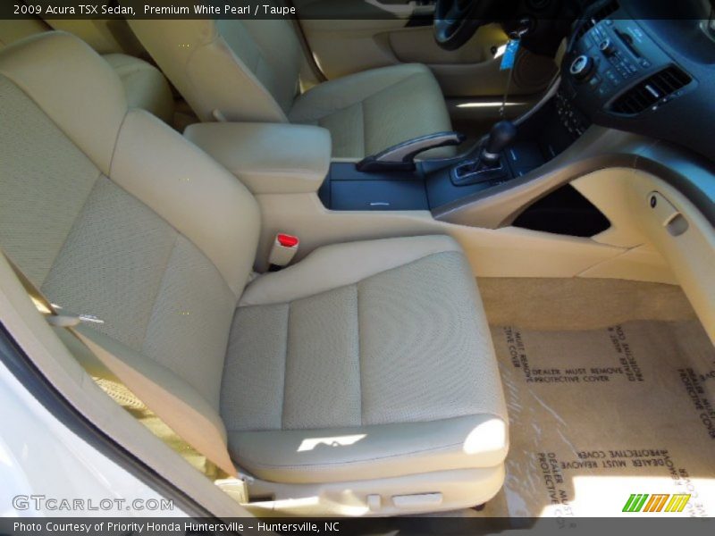 Premium White Pearl / Taupe 2009 Acura TSX Sedan