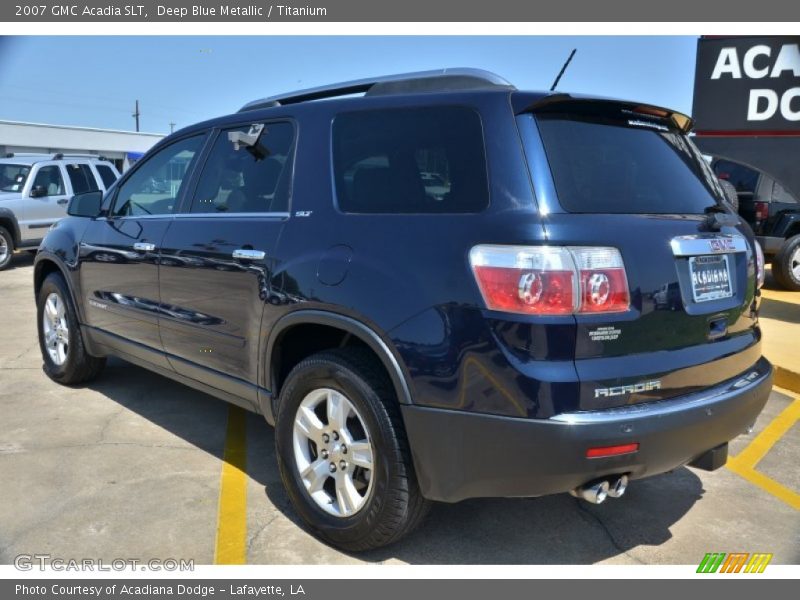 Deep Blue Metallic / Titanium 2007 GMC Acadia SLT
