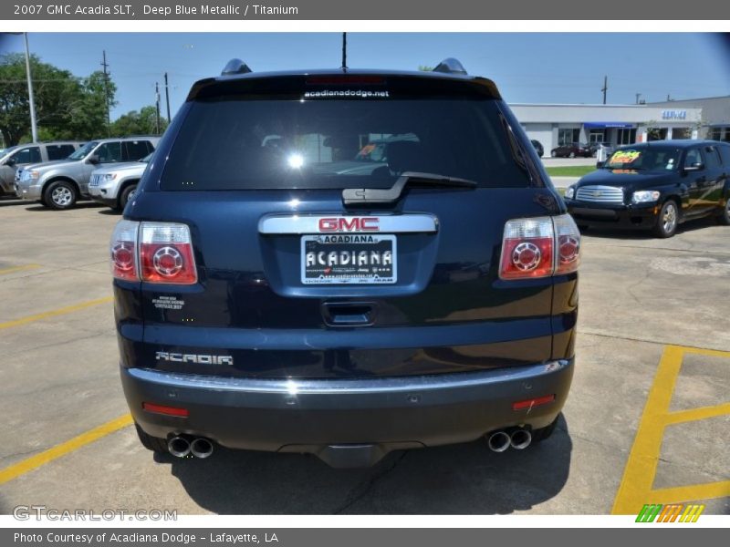 Deep Blue Metallic / Titanium 2007 GMC Acadia SLT