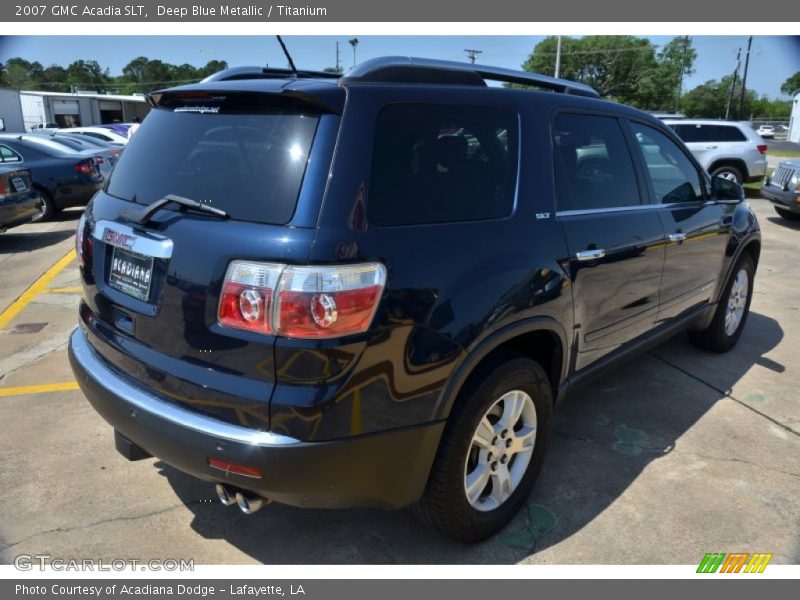 Deep Blue Metallic / Titanium 2007 GMC Acadia SLT