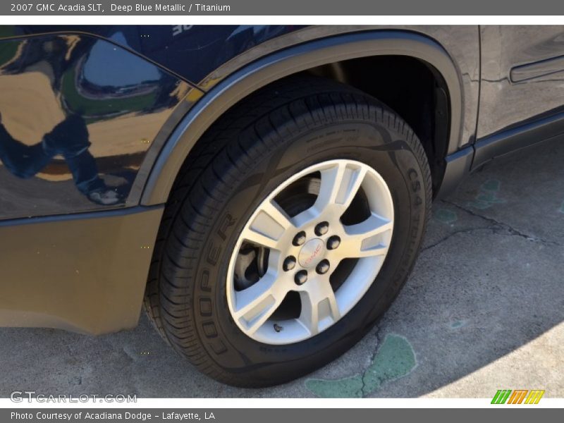 Deep Blue Metallic / Titanium 2007 GMC Acadia SLT
