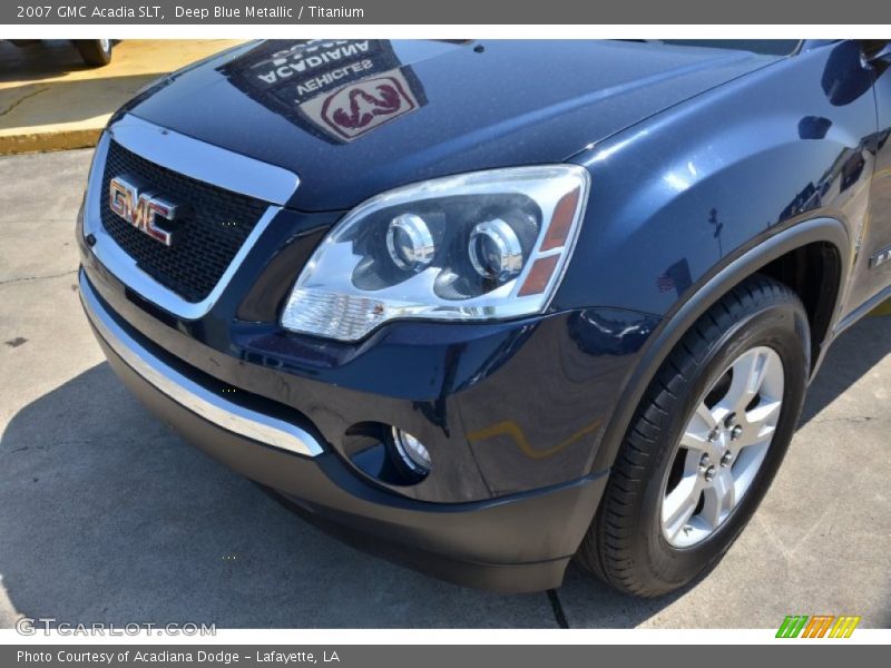 Deep Blue Metallic / Titanium 2007 GMC Acadia SLT