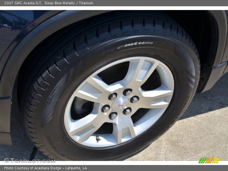 Deep Blue Metallic / Titanium 2007 GMC Acadia SLT