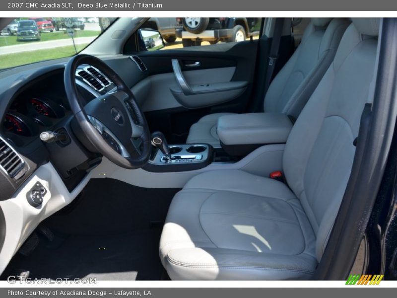 Deep Blue Metallic / Titanium 2007 GMC Acadia SLT