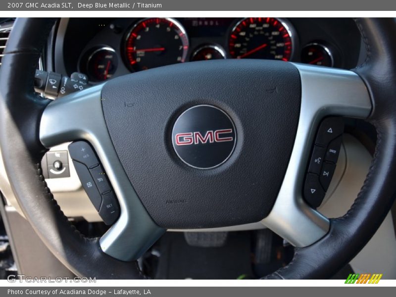 Deep Blue Metallic / Titanium 2007 GMC Acadia SLT