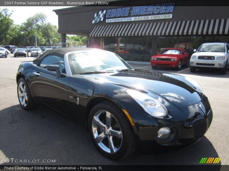 Mysterious Black / Ebony 2007 Pontiac Solstice GXP Roadster