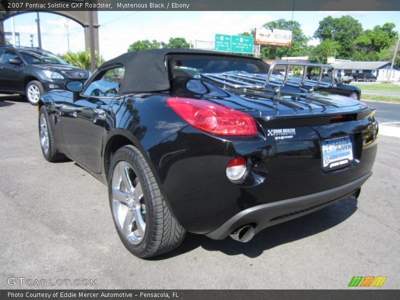 Mysterious Black / Ebony 2007 Pontiac Solstice GXP Roadster