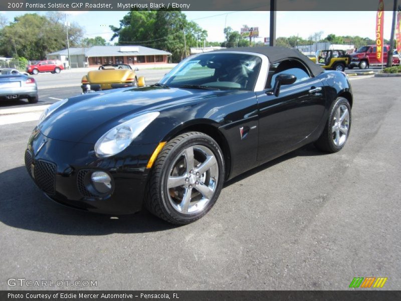 Mysterious Black / Ebony 2007 Pontiac Solstice GXP Roadster