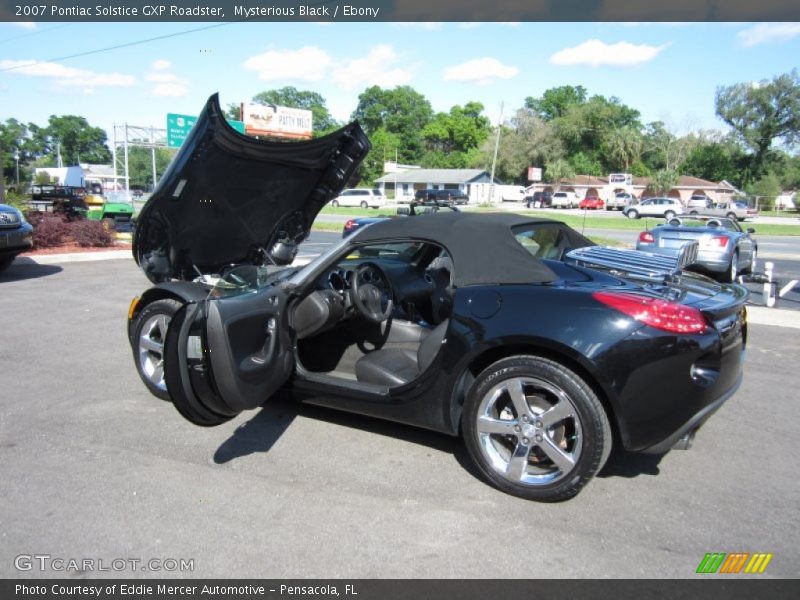 Mysterious Black / Ebony 2007 Pontiac Solstice GXP Roadster