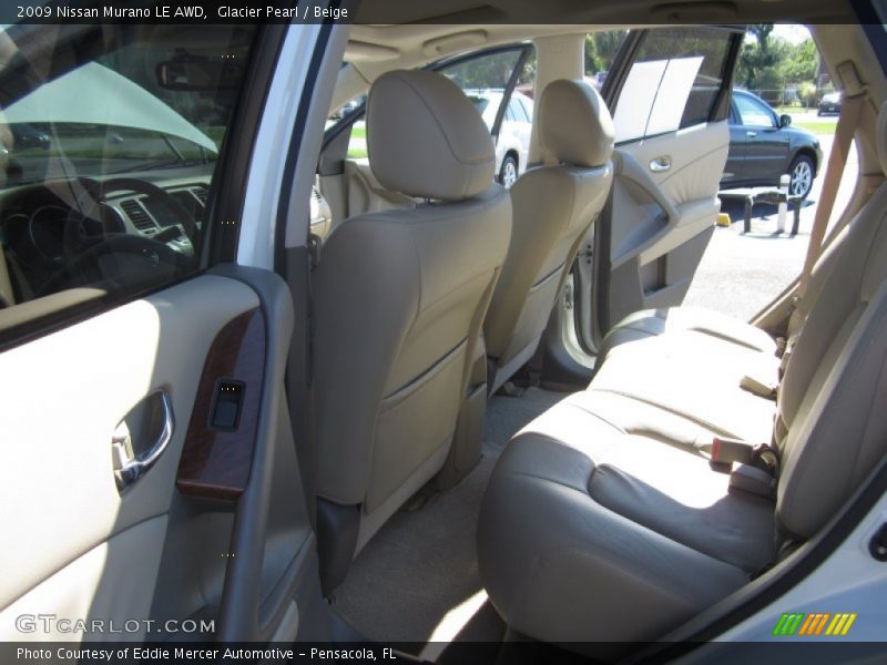 Glacier Pearl / Beige 2009 Nissan Murano LE AWD