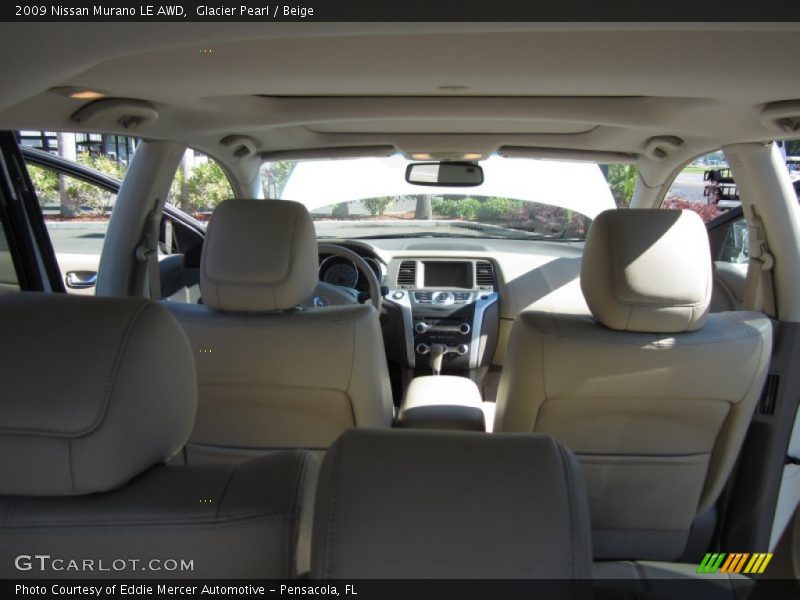 Glacier Pearl / Beige 2009 Nissan Murano LE AWD