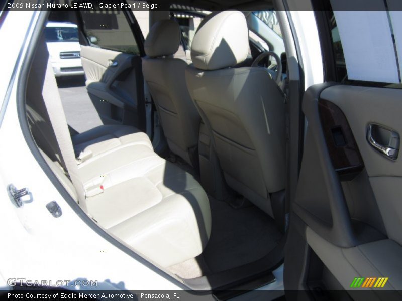 Glacier Pearl / Beige 2009 Nissan Murano LE AWD