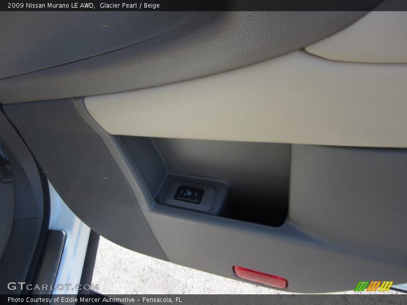 Glacier Pearl / Beige 2009 Nissan Murano LE AWD