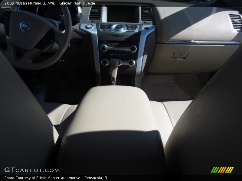 Glacier Pearl / Beige 2009 Nissan Murano LE AWD