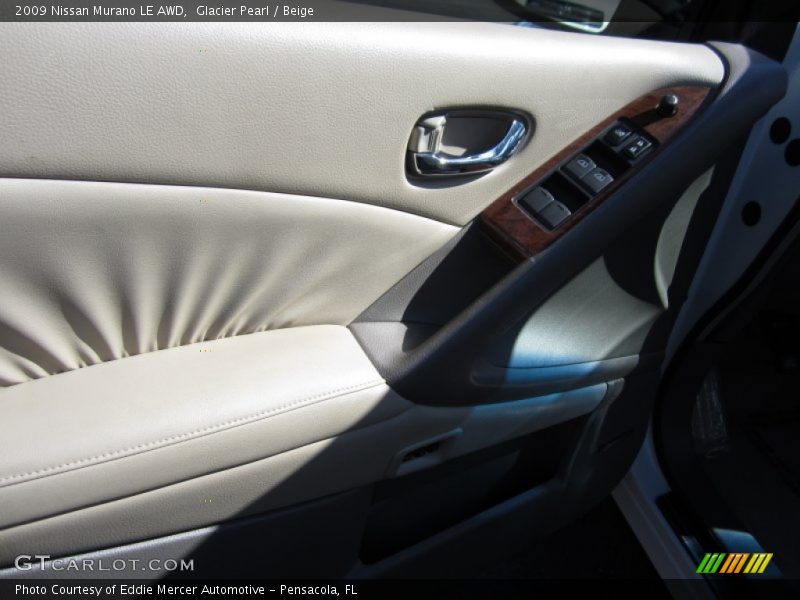 Glacier Pearl / Beige 2009 Nissan Murano LE AWD
