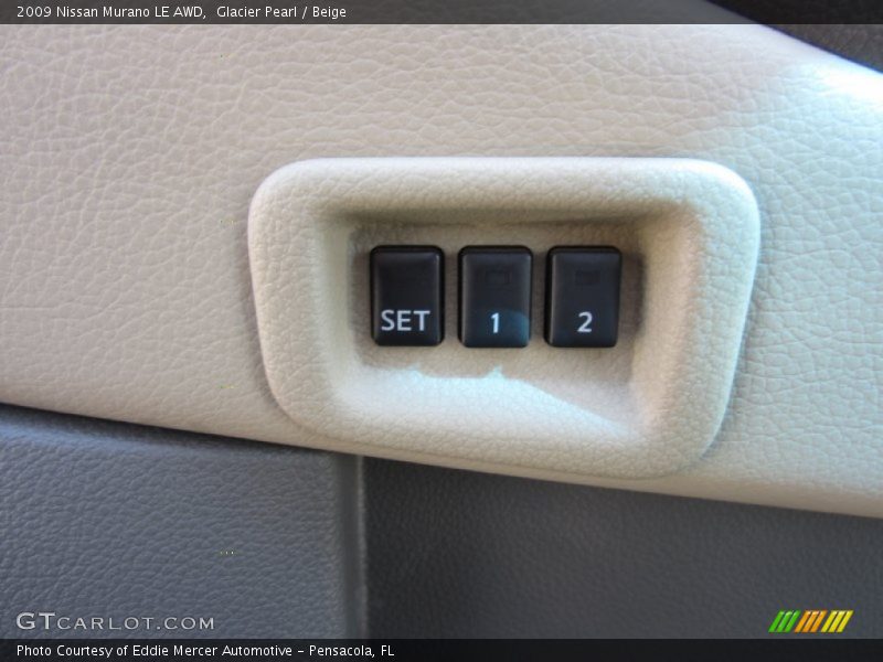 Glacier Pearl / Beige 2009 Nissan Murano LE AWD