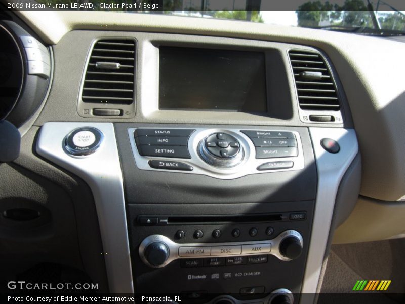 Glacier Pearl / Beige 2009 Nissan Murano LE AWD