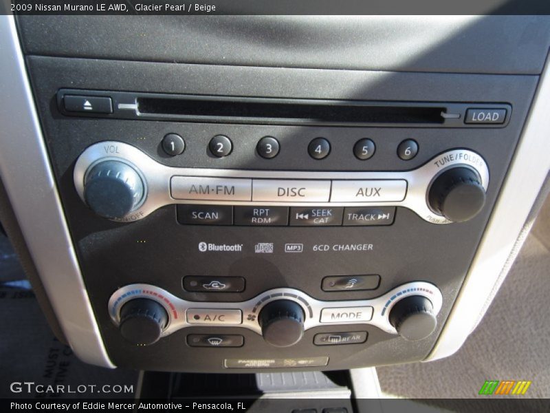 Glacier Pearl / Beige 2009 Nissan Murano LE AWD