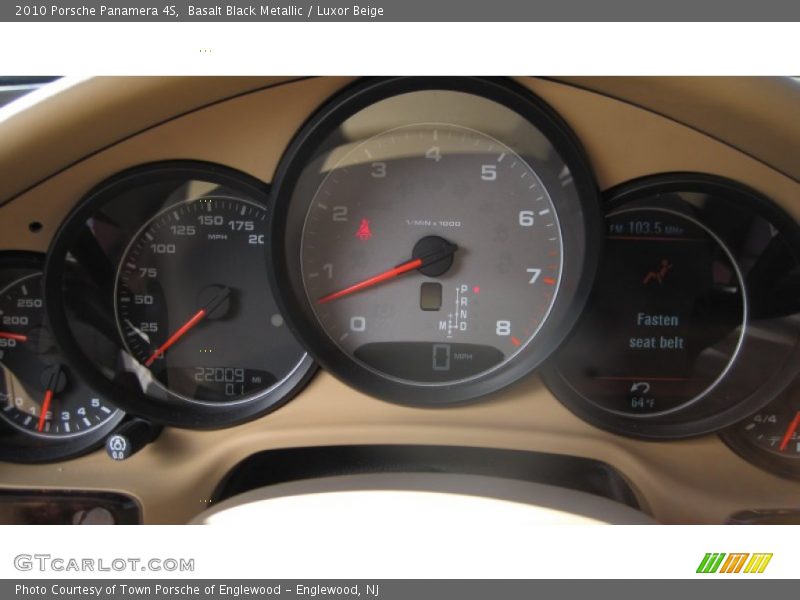 Basalt Black Metallic / Luxor Beige 2010 Porsche Panamera 4S