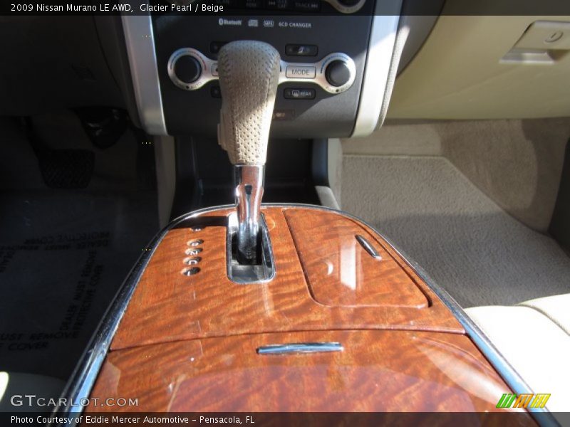 Glacier Pearl / Beige 2009 Nissan Murano LE AWD