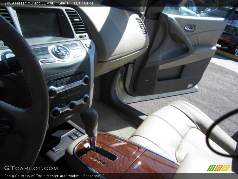 Glacier Pearl / Beige 2009 Nissan Murano LE AWD