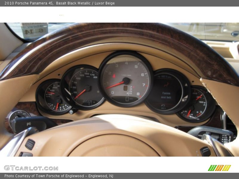 Basalt Black Metallic / Luxor Beige 2010 Porsche Panamera 4S