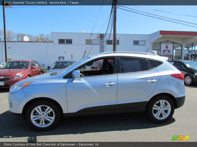 Aurora Blue / Taupe 2011 Hyundai Tucson Limited