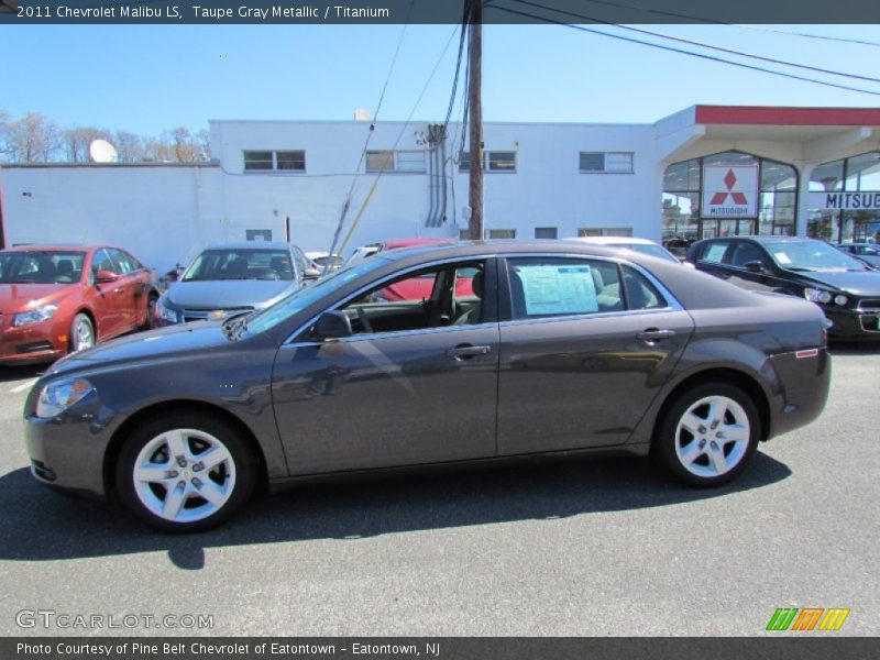 Taupe Gray Metallic / Titanium 2011 Chevrolet Malibu LS