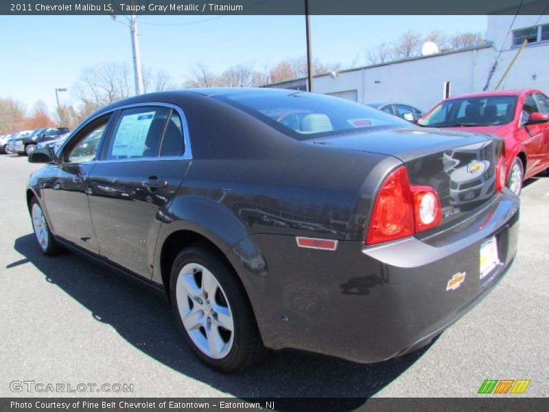 Taupe Gray Metallic / Titanium 2011 Chevrolet Malibu LS
