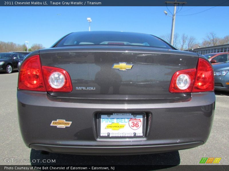 Taupe Gray Metallic / Titanium 2011 Chevrolet Malibu LS