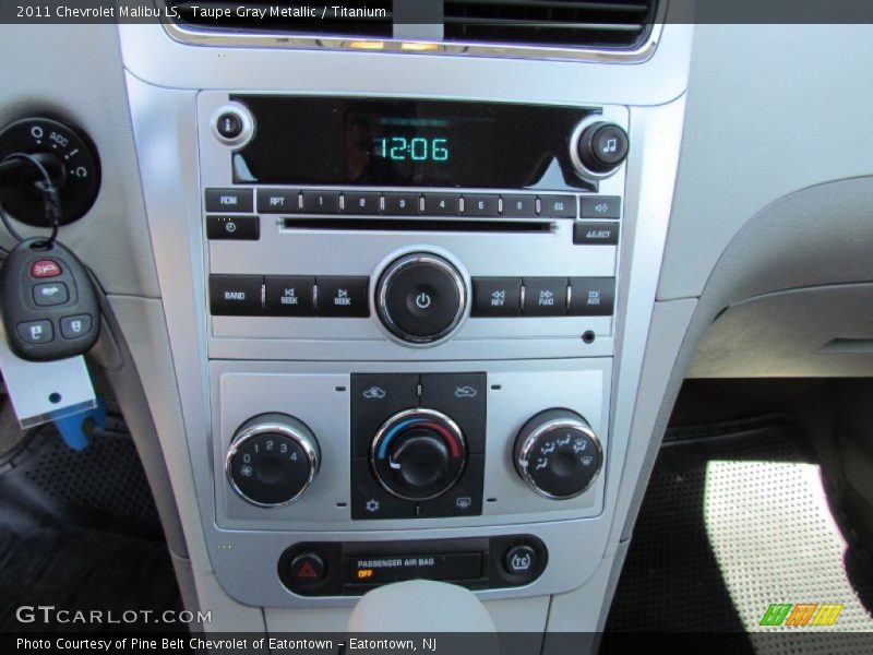 Taupe Gray Metallic / Titanium 2011 Chevrolet Malibu LS