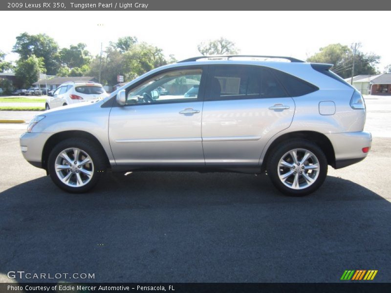 Tungsten Pearl / Light Gray 2009 Lexus RX 350