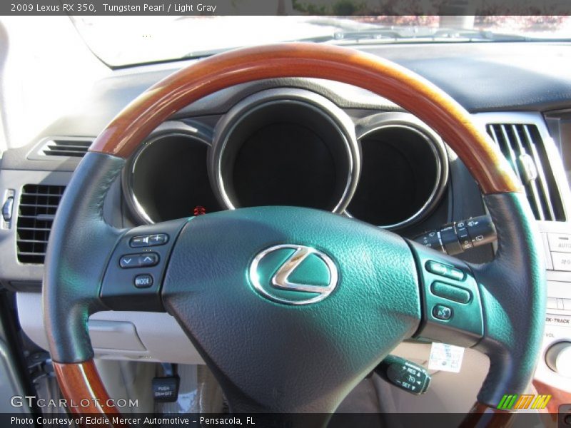 Tungsten Pearl / Light Gray 2009 Lexus RX 350