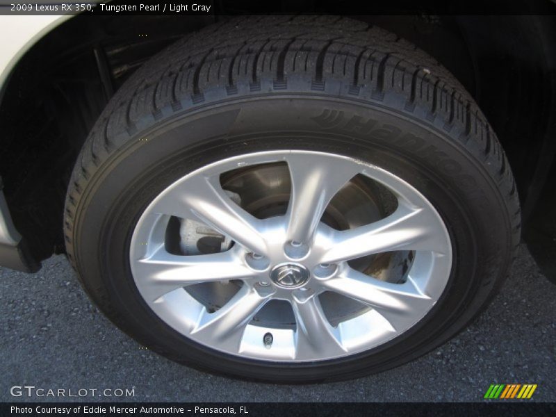 Tungsten Pearl / Light Gray 2009 Lexus RX 350