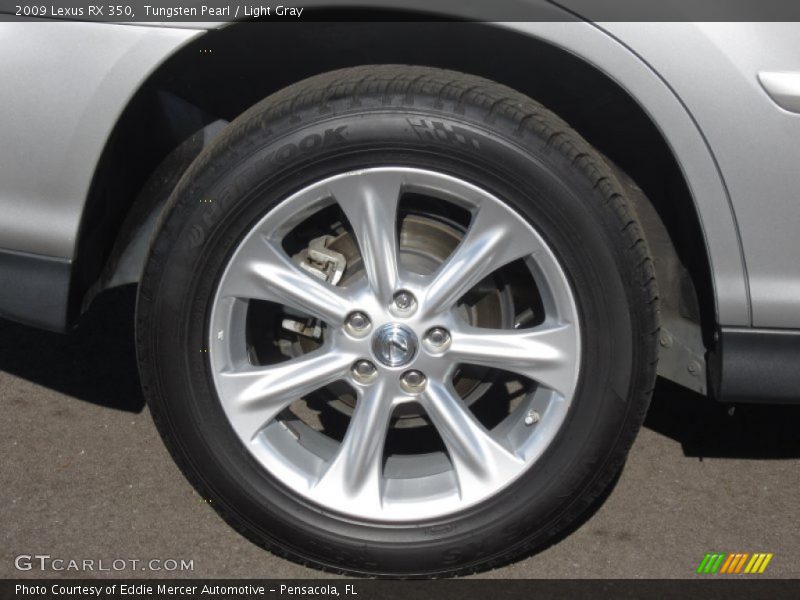 Tungsten Pearl / Light Gray 2009 Lexus RX 350