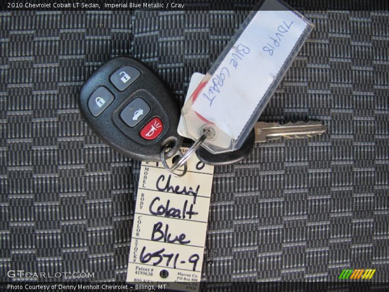 Imperial Blue Metallic / Gray 2010 Chevrolet Cobalt LT Sedan