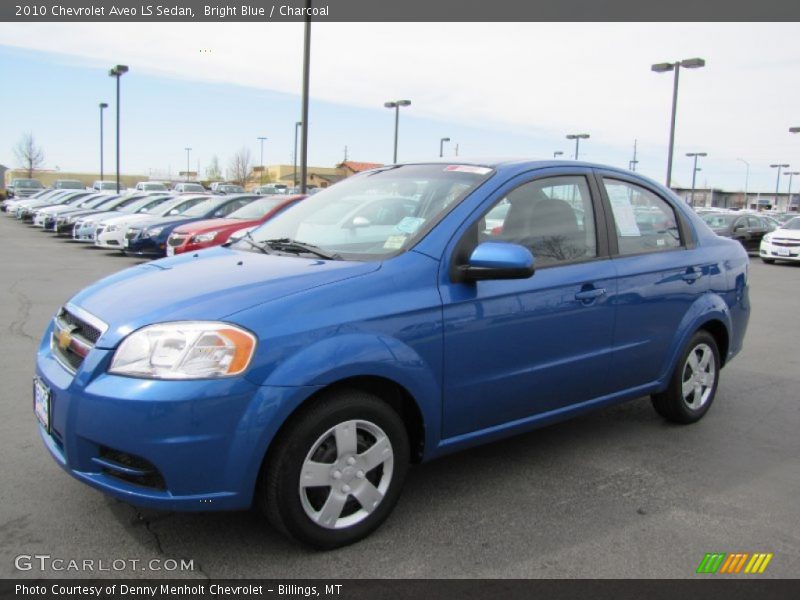 Bright Blue / Charcoal 2010 Chevrolet Aveo LS Sedan