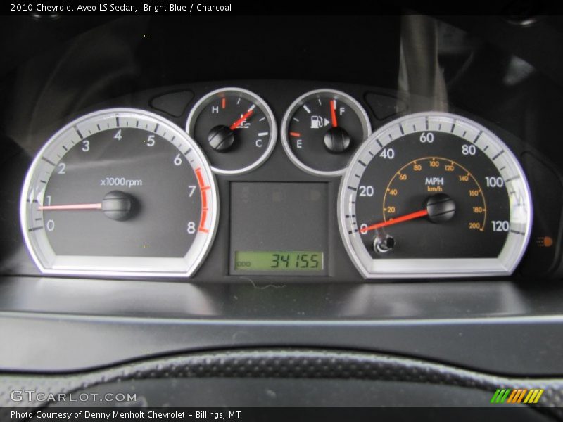 Bright Blue / Charcoal 2010 Chevrolet Aveo LS Sedan