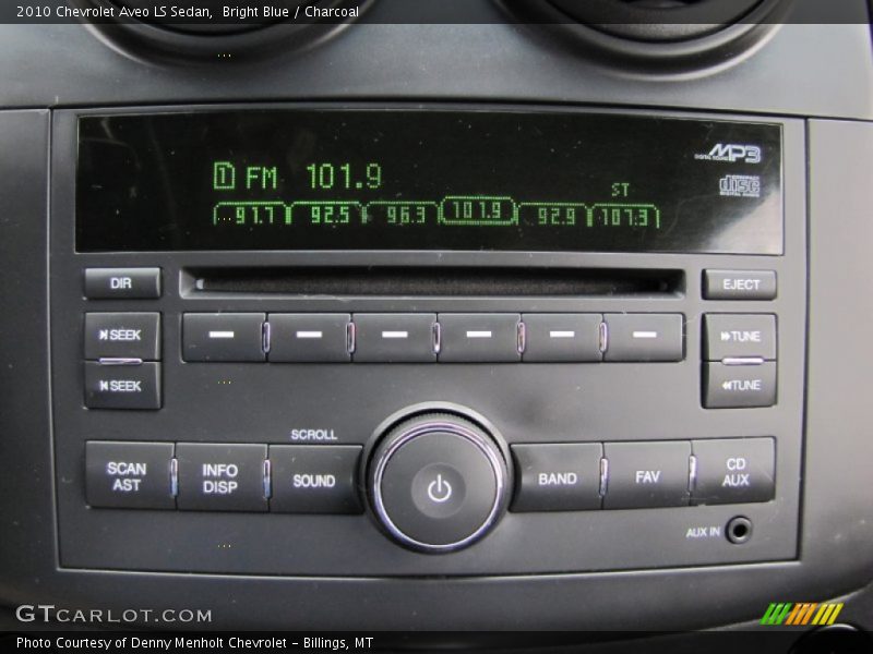 Bright Blue / Charcoal 2010 Chevrolet Aveo LS Sedan