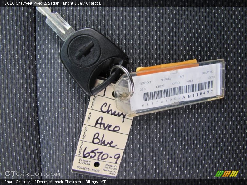 Bright Blue / Charcoal 2010 Chevrolet Aveo LS Sedan