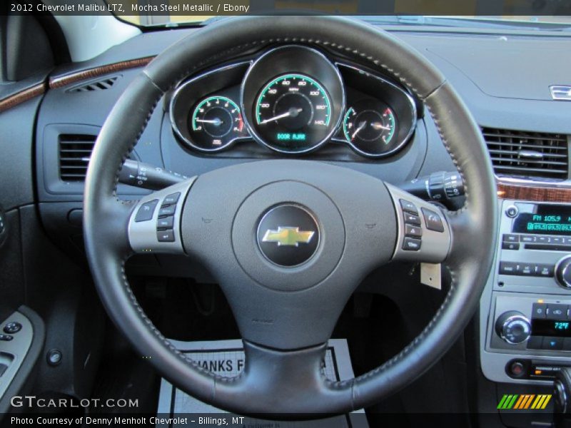 Mocha Steel Metallic / Ebony 2012 Chevrolet Malibu LTZ