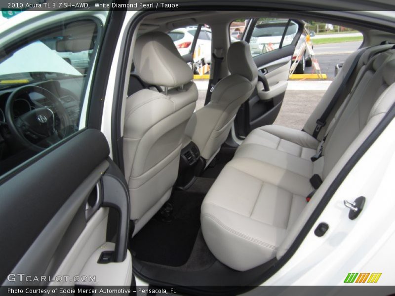White Diamond Pearl / Taupe 2010 Acura TL 3.7 SH-AWD