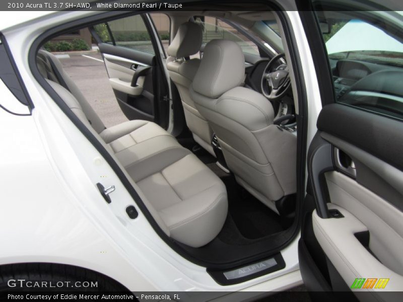 White Diamond Pearl / Taupe 2010 Acura TL 3.7 SH-AWD