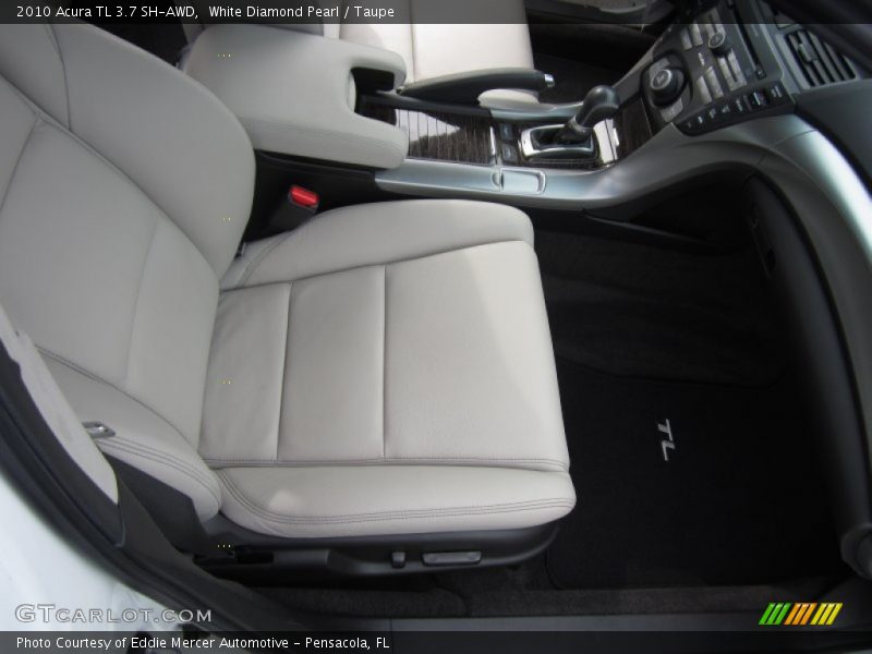 White Diamond Pearl / Taupe 2010 Acura TL 3.7 SH-AWD