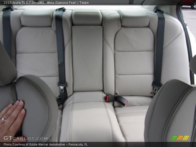 White Diamond Pearl / Taupe 2010 Acura TL 3.7 SH-AWD